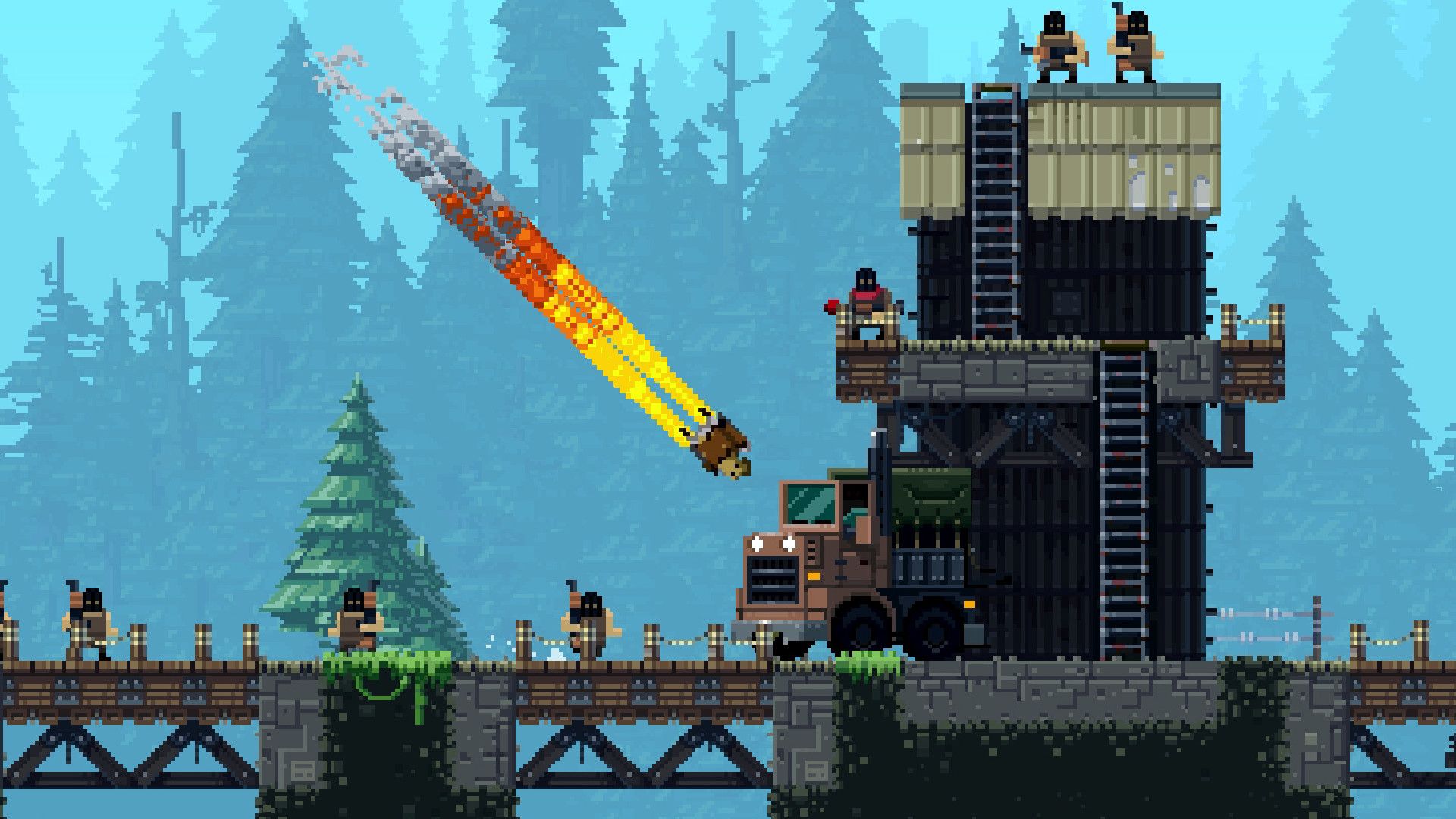 Скриншот из Broforce. Источник: Steam