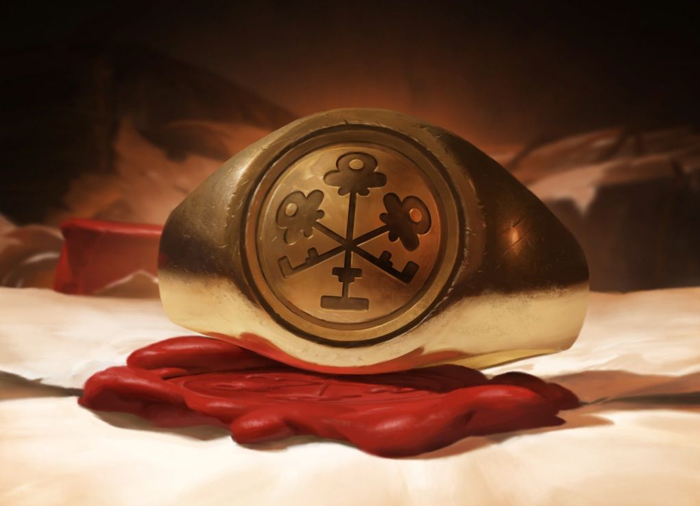 Герб Ревтела, изображенный на печати