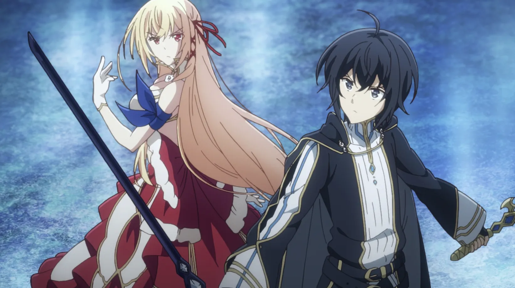 Кадр из аниме «Последнее поле брани между тобой и мной, или Святая война сотворения мира»