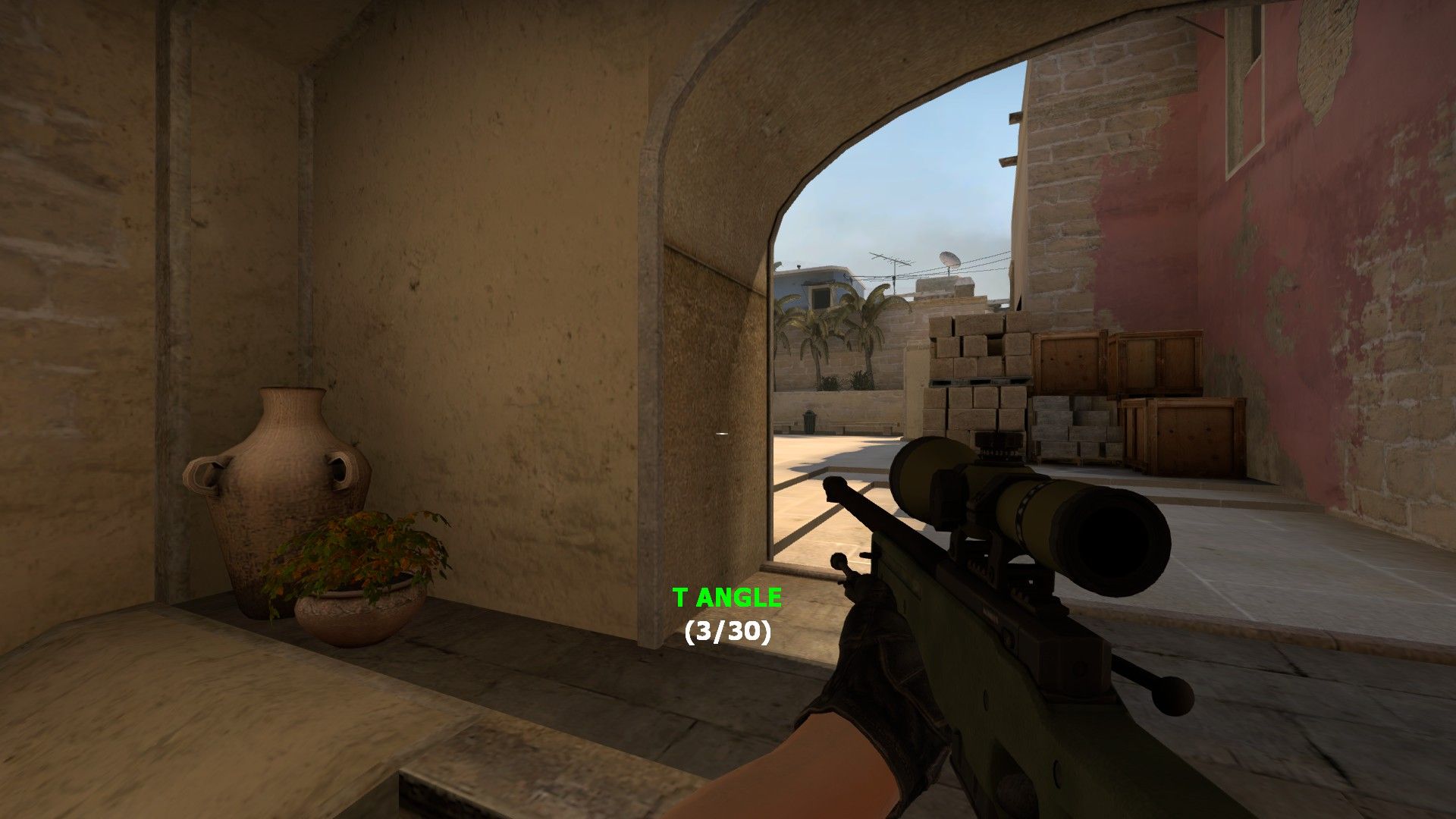 Белым квадратиком обозначается позиция противника, относительно которой мы ориентируемся