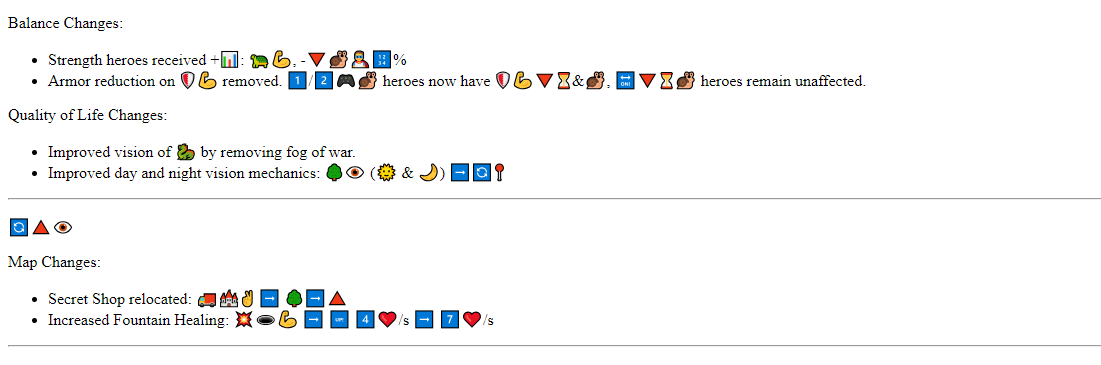Перевод патча 7.34, написанного смайликами, на английский язык с помощью ChatGPT