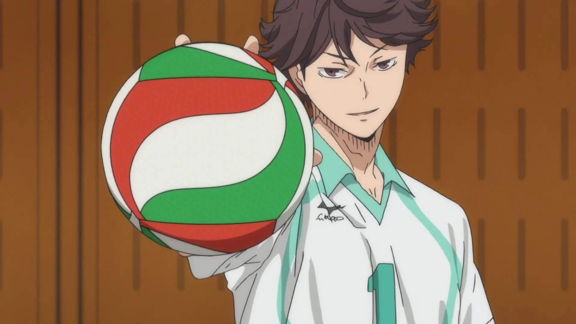 Кадр из аниме «Волейбол!!»