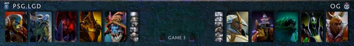Драфт третьей карты матча OG и LGD