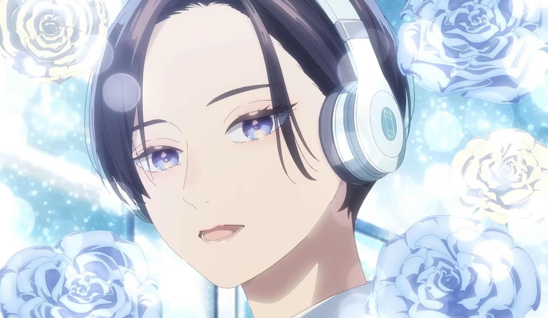 Кадр из трейлера аниме «Прекрасная вечерняя луна»