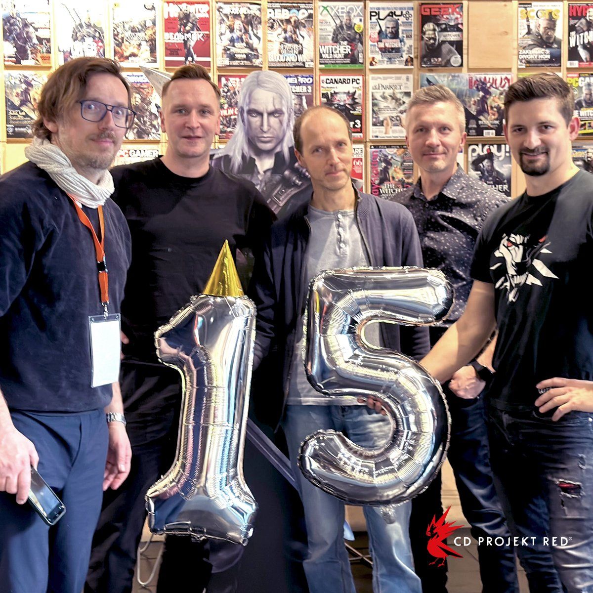 Вечеринка в офиcе CD Projekt RED в честь 15-летия The Witcher