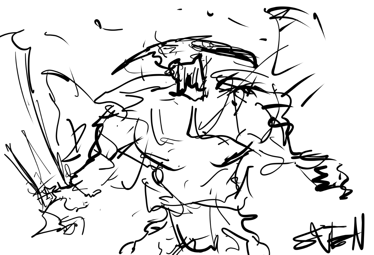 Рисунки героев Dota 2 за минуту. Автор: LiquidEV. Источник: imgur.com