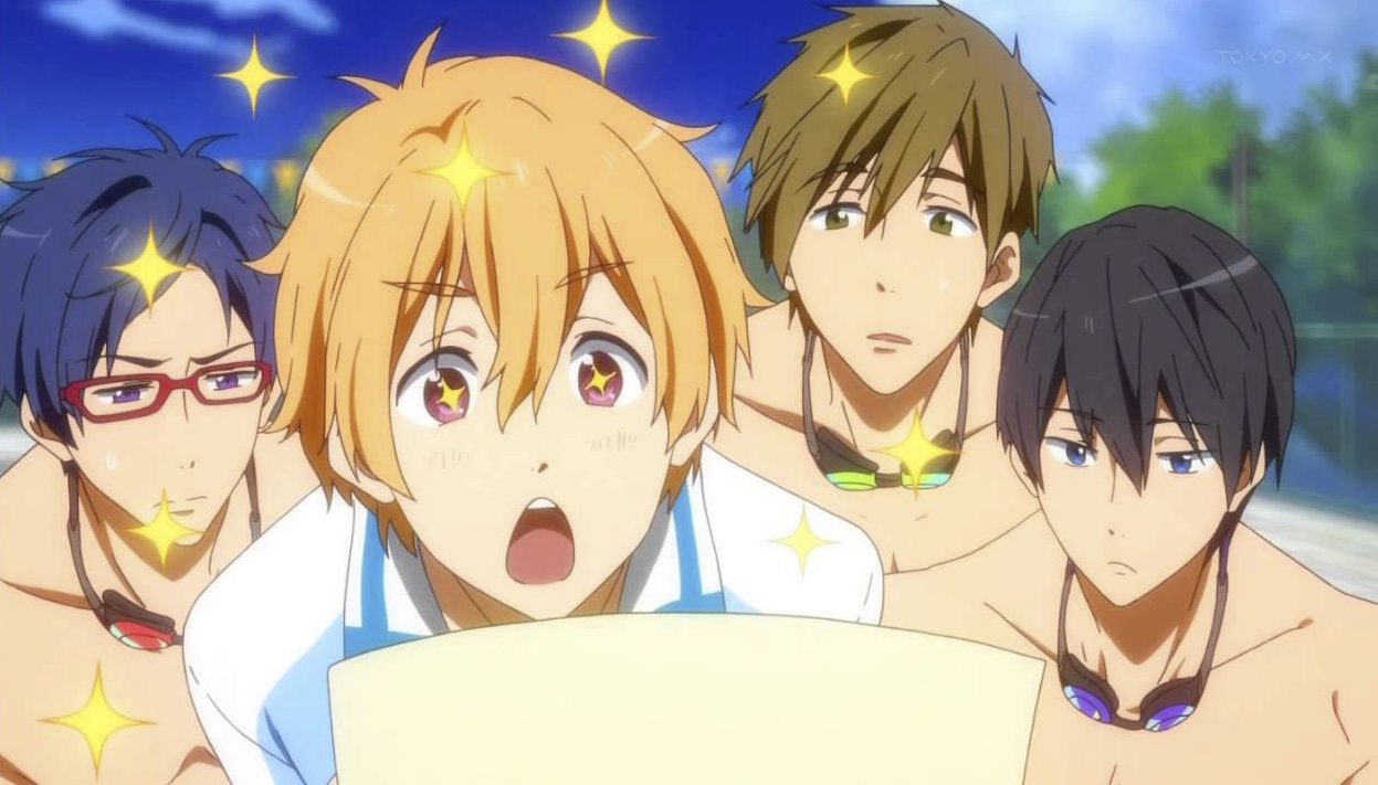 Кадр из аниме «Вольный стиль!»