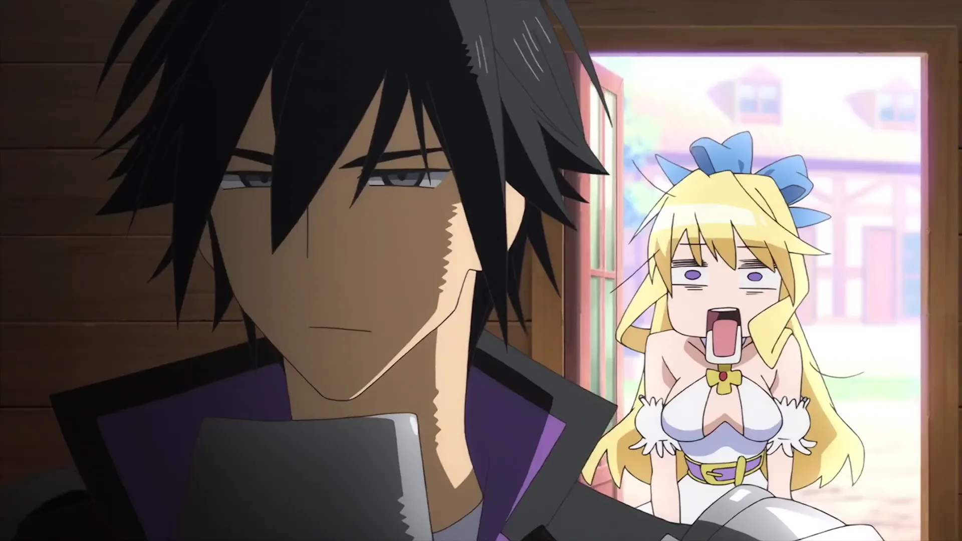 Кадр из аниме «Этот герой неуязвим, но очень осторожен»