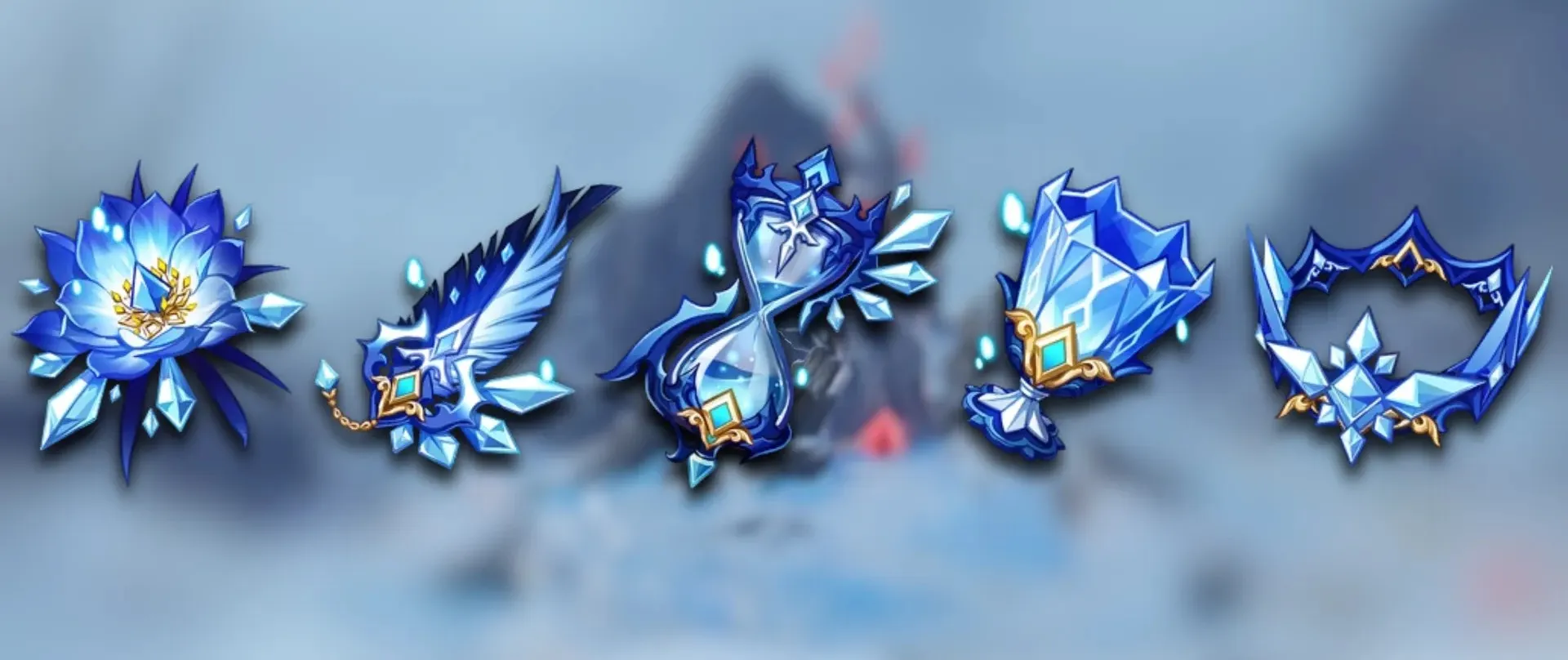 Артефакты «Заблудший в метели». Источник: Genshin Impact