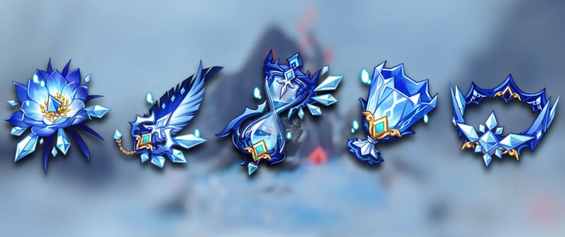 Артефакты «Заблудший в метели». Источник: Genshin Impact