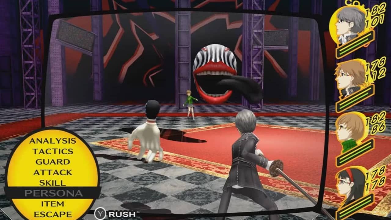 Дизайны монстров стабильно сюрреалистичны | Скриншот из Persona 4 Golden
