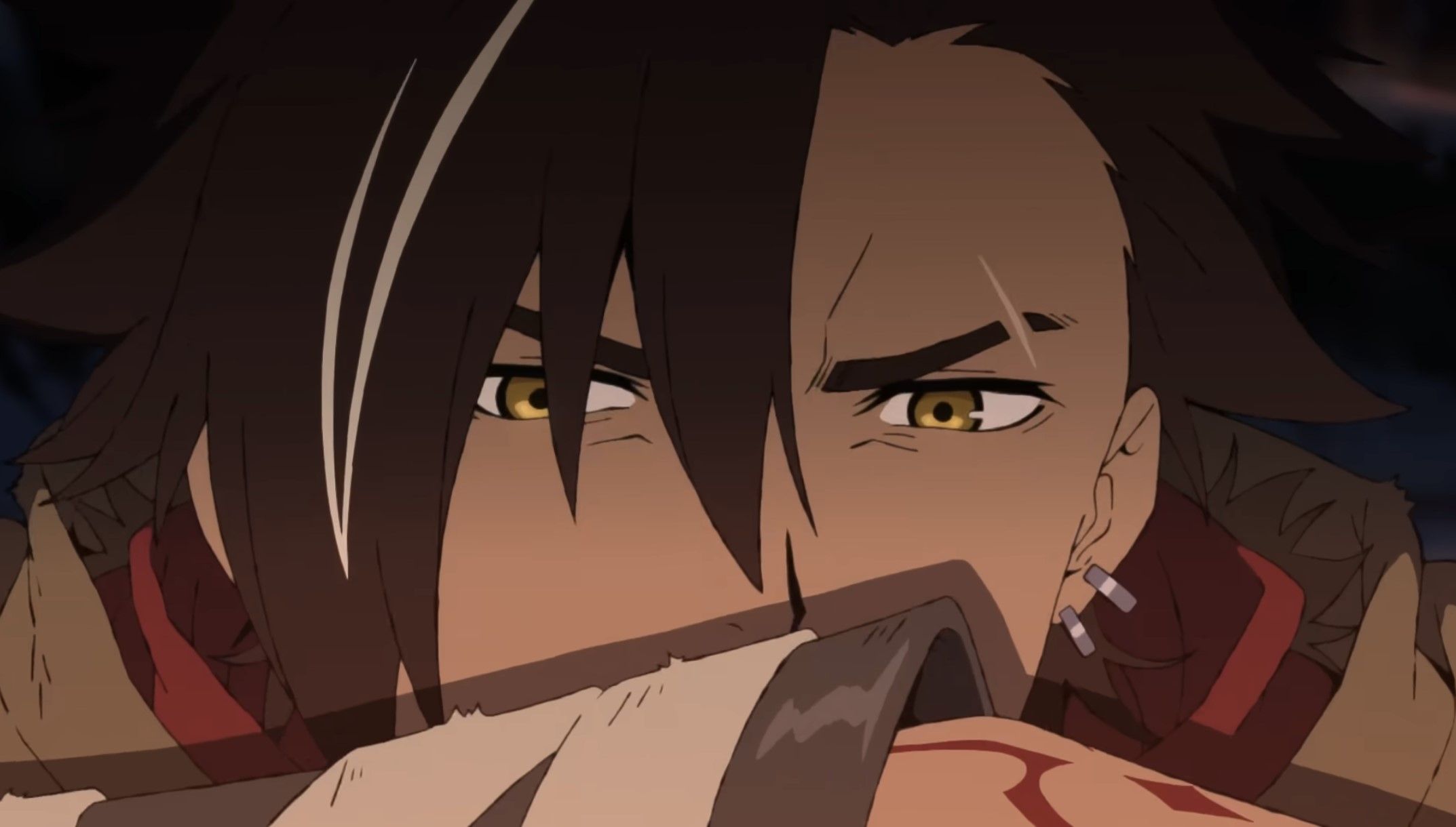 Кадр из аниме «Приговорённый быть героем: Тюремные записи девять тысяч четвёртого штрафного отряда героев»