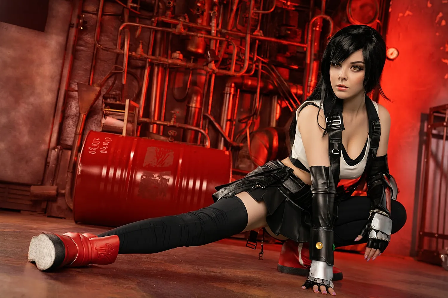 Косплей на Тифу Локхарт из Final Fantasy VII. Косплеер: Helly Valentine. Источник: vk.com/hellyvalentine_cosplay