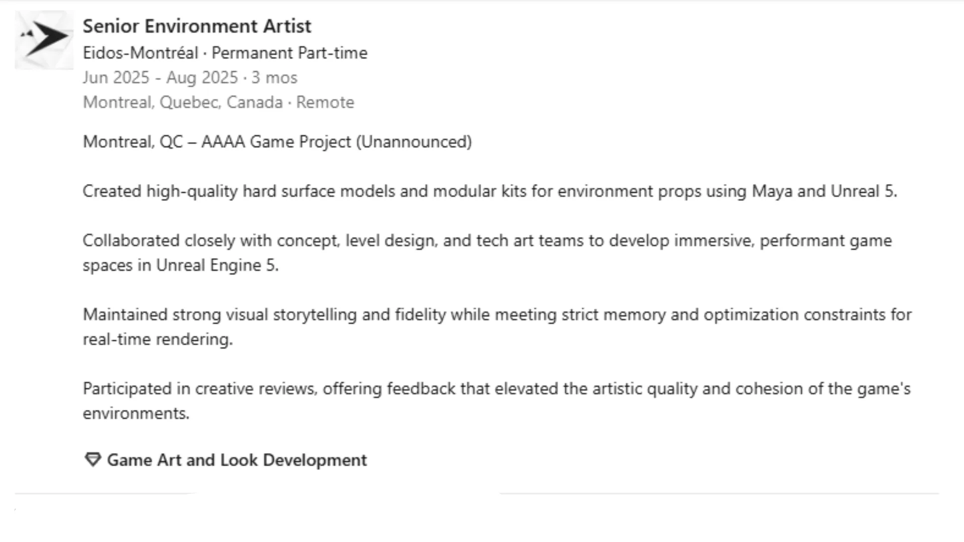 Страница разработчика в LinkedIn*. Источник: пост пользователя bogorad222 в Х