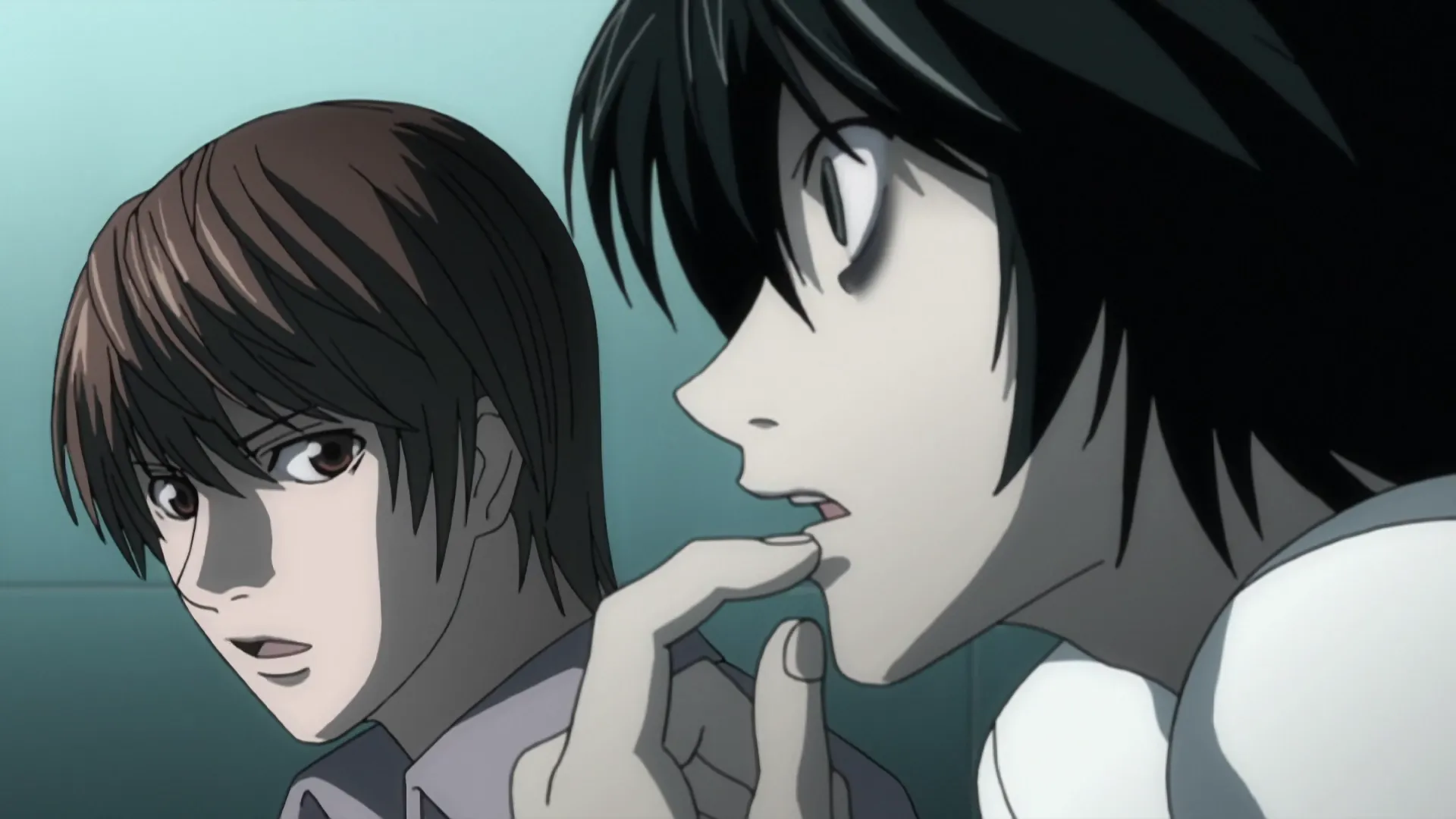 Кадр из аниме «Тетрадь смерти»