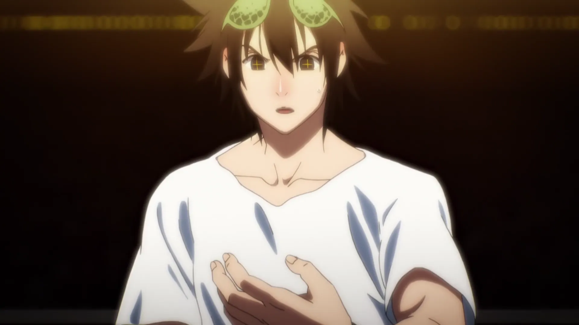 Кадр из аниме «Бог старшей школы»