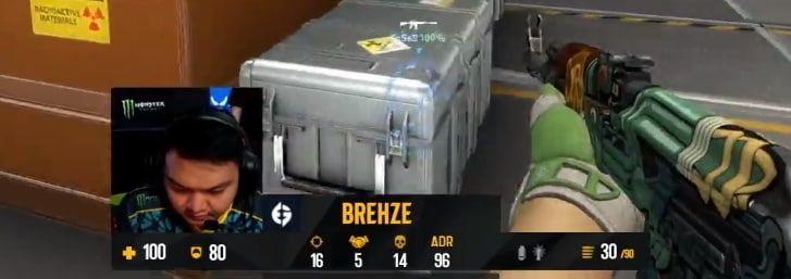 Скриншот с официальной англоязычной трансляции ESL Pro League Season 15