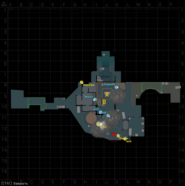 Два смока, которые должны были быть "стеной", легли возле мэйна. Третий кидается "на чувстве" так, чтобы бросающему потом было видно ангар.