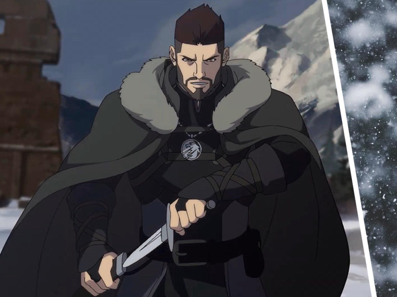 Кадр из мультсериала «Ведьмак: Кошмар волка» 