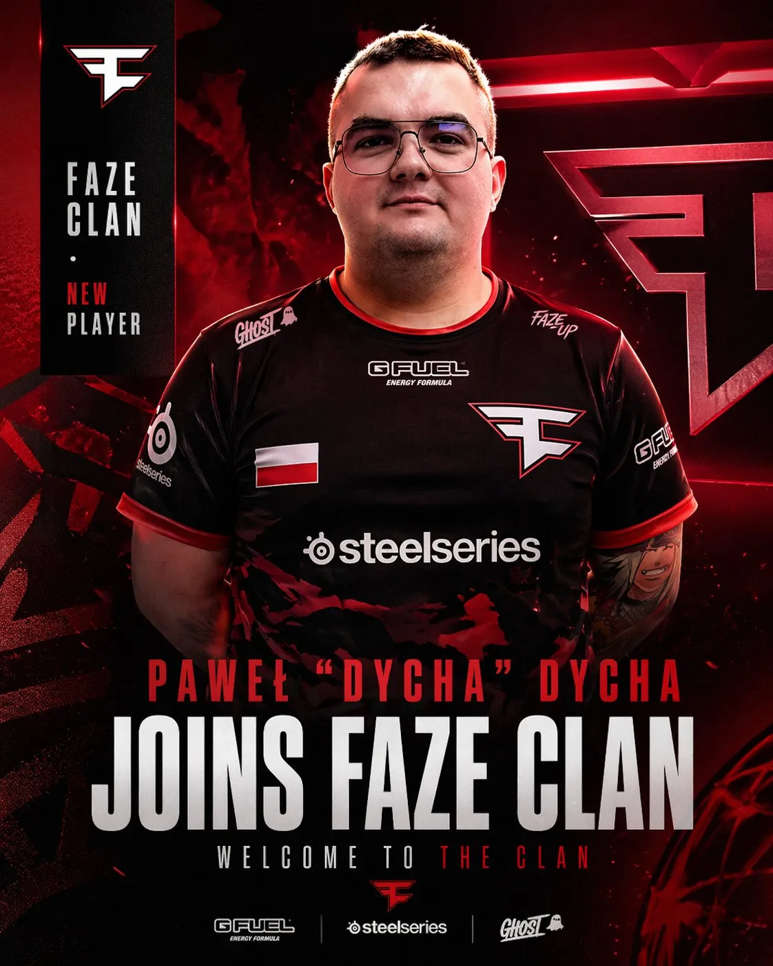 Шуточный анонс трансфера dycha в FaZe | Источник: oko_cs в X