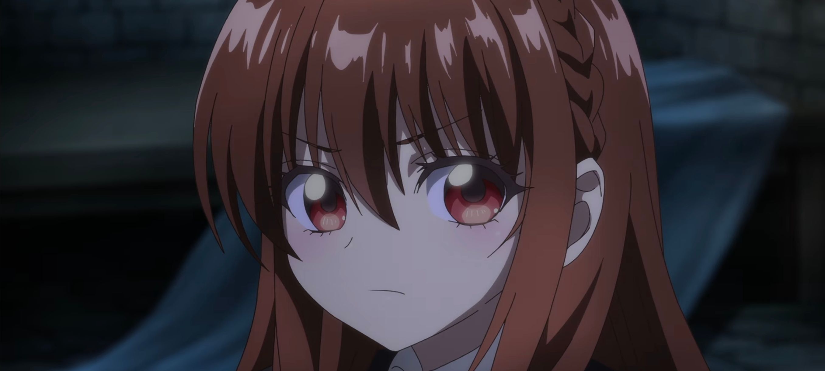 Кадр из трейлера аниме «Тёмное прошлое перевоплощённой злодейки»