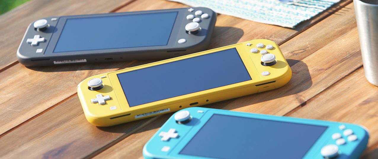 Три базовых цвета Nintendo Switch Lite