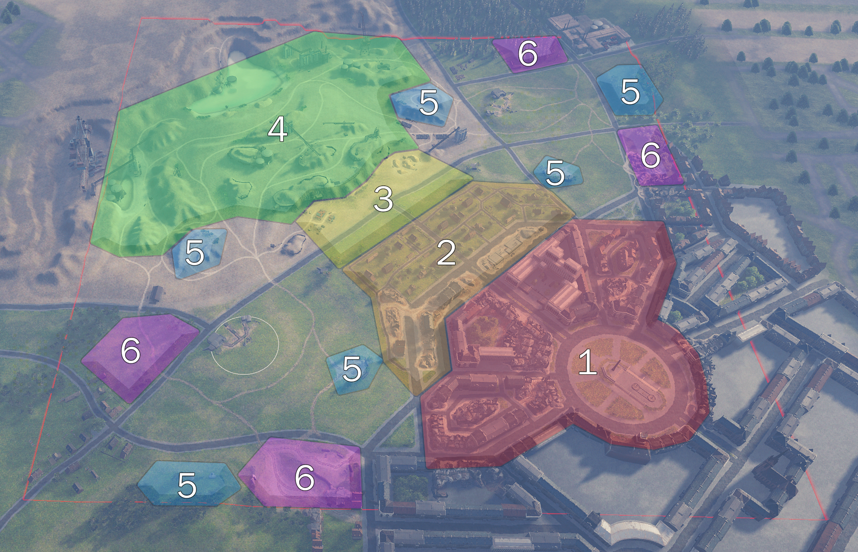 Ключевые точки на карте «Винкельбург»