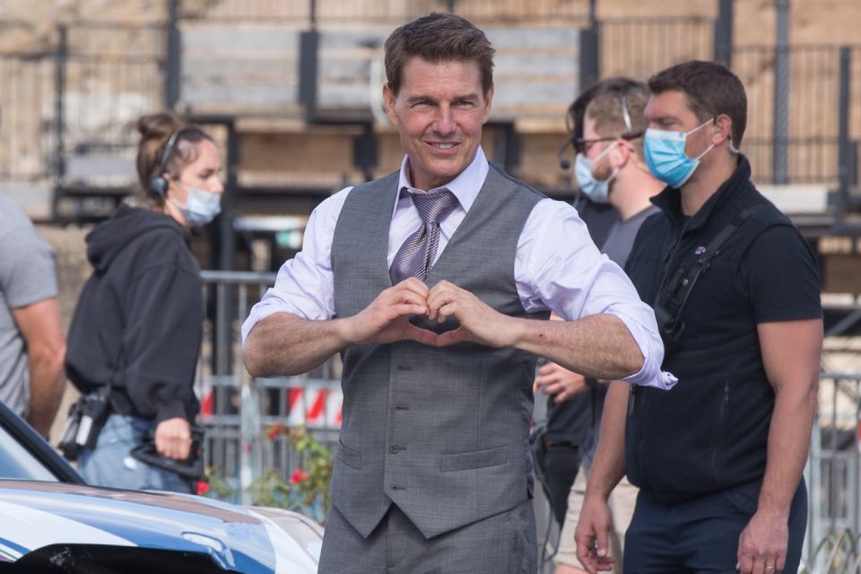 Том Круз на съёмках «Миссия невыполнима»