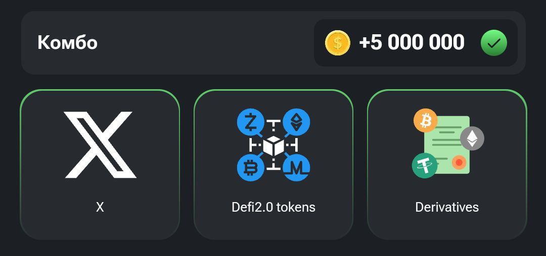 Комбо карты в Hamster Kombat (Хомяк) на 4–5 августа