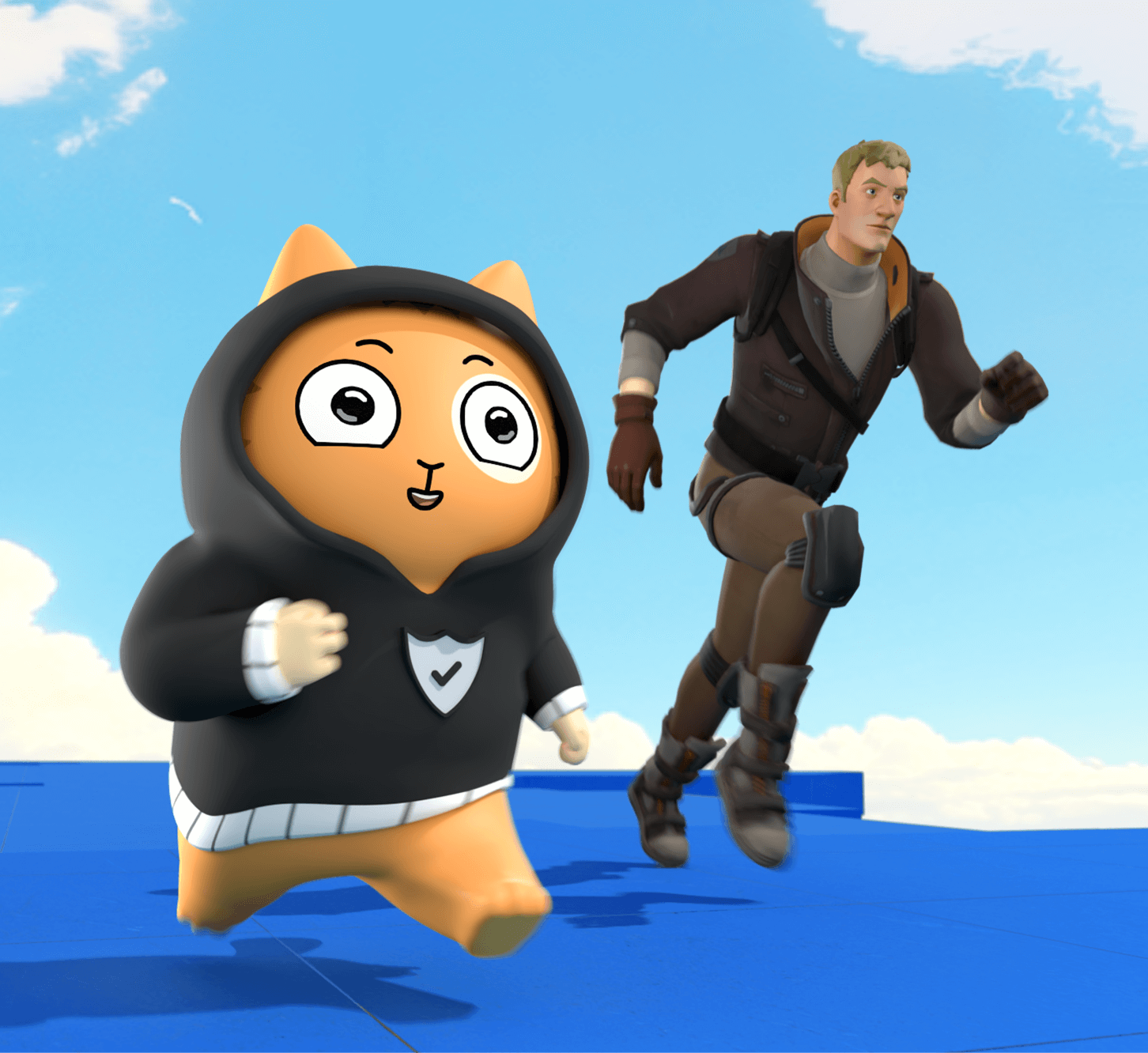 «Остров Безопасности» от VK в Fortnite. Источник: team.vk.company/fortnite