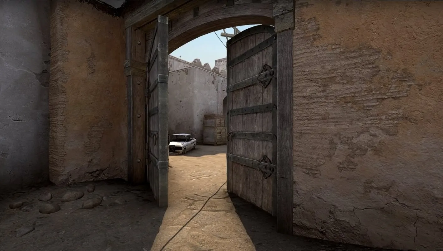 Новые двери перед B на Dust2