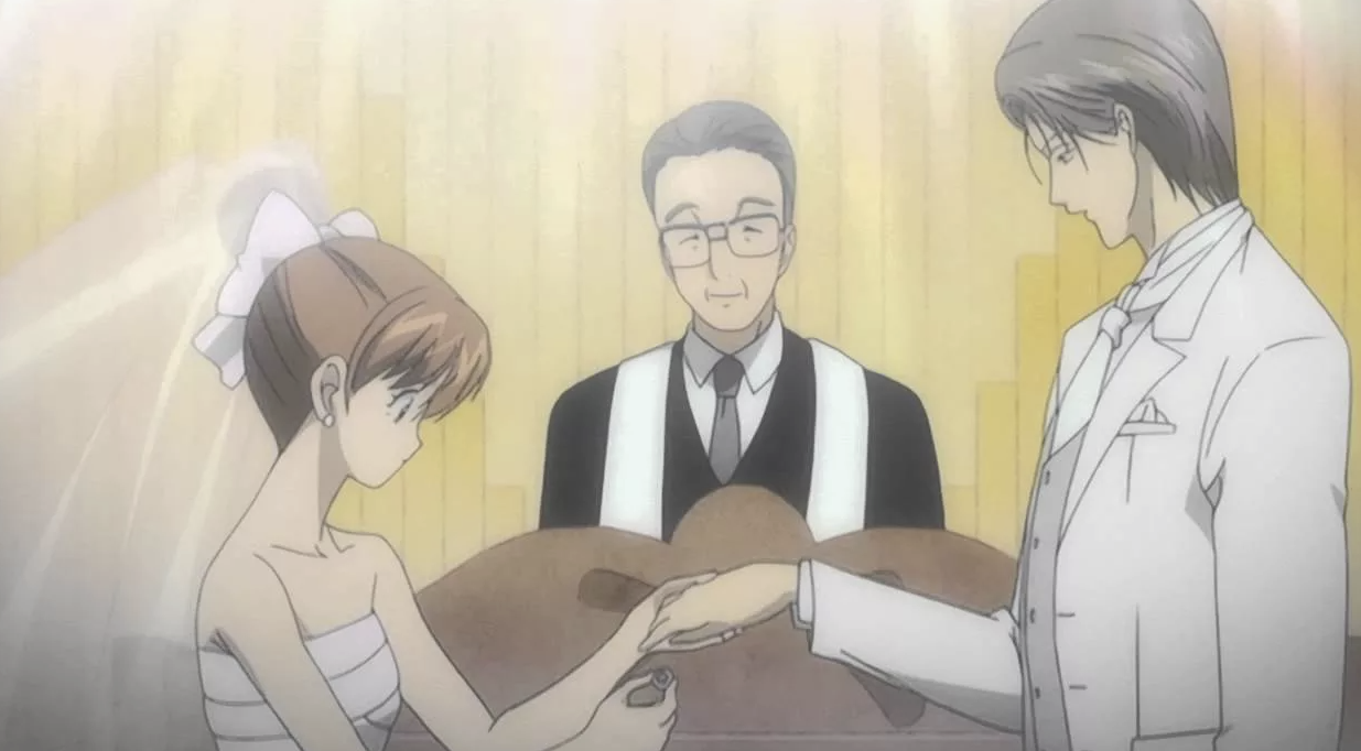 Кадр из аниме «Озорной поцелуй»