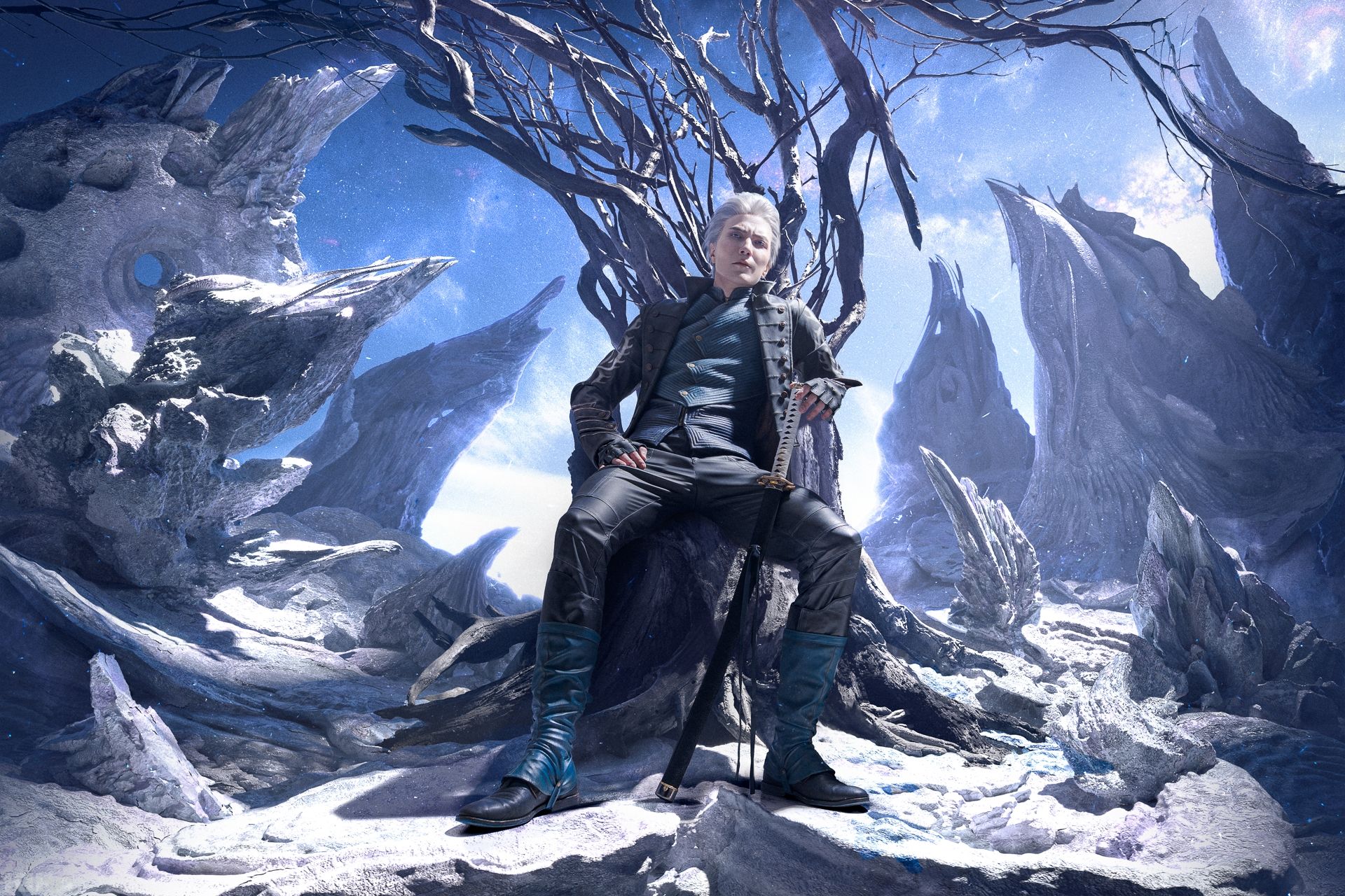 Косплей на Вергилия из вселенной Devil May Cry. Косплеер: CutRun. Фотограф: KIRA. Источник: vk.com/id17260834