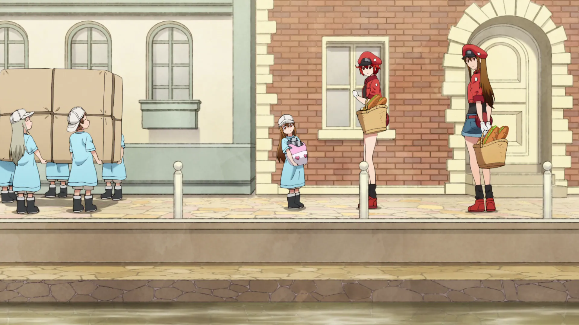 Кадр из аниме «Клетки за работой»