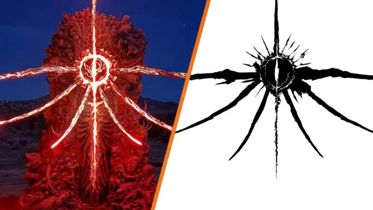 Сравнение статуи и логотипа. Источник: VGC