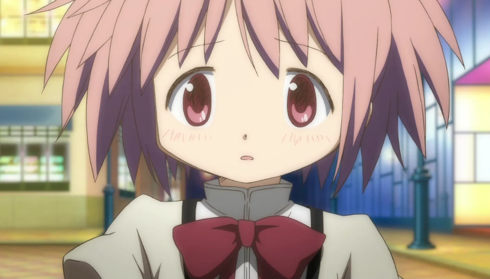 Кадр из аниме «Девочка-волшебница Мадока»