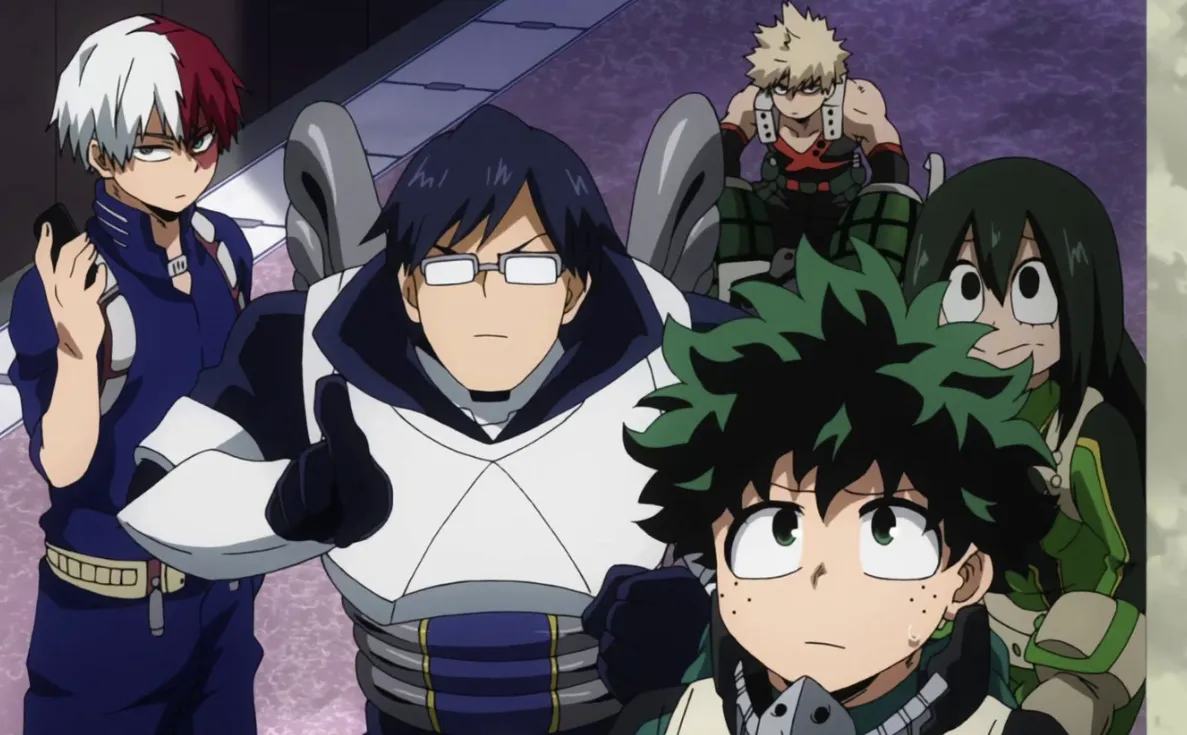 Кадр из аниме «Моя геройская академия»