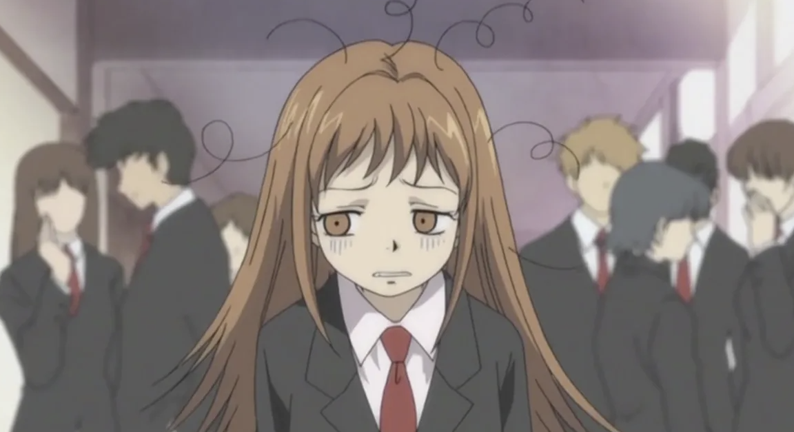 Кадр из аниме «Озорной поцелуй»