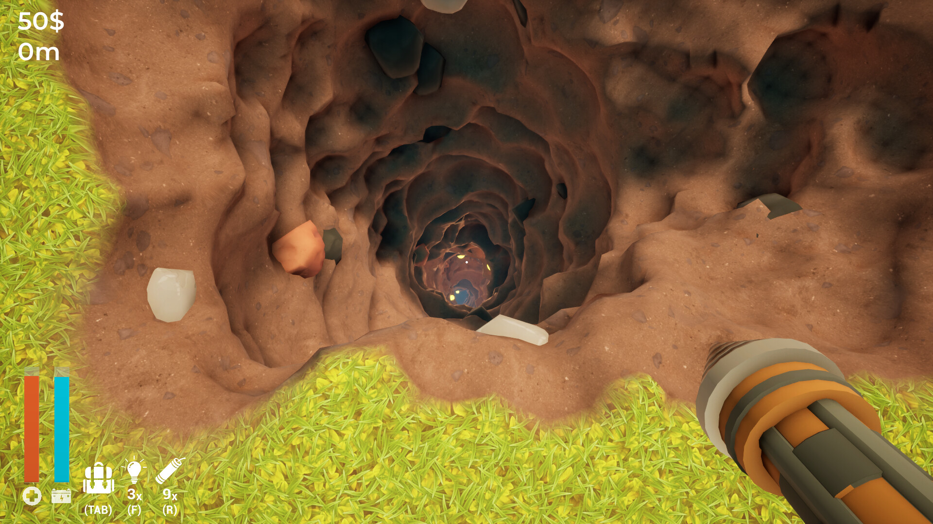 Скриншот из A Game About Digging A Hole | Источник: steampowered.com