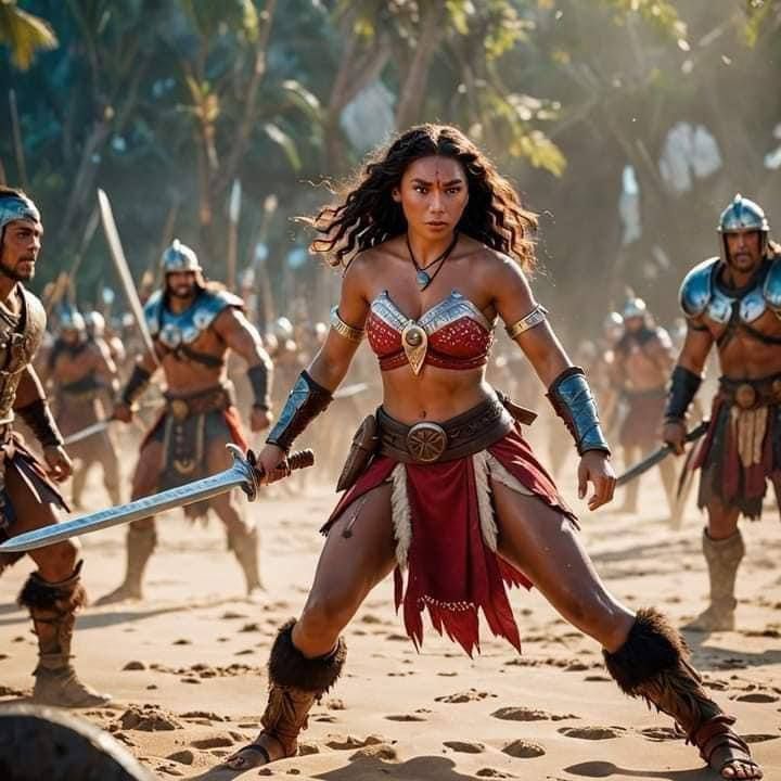 Нейросеть нарисовала принцесс Disney в роли воительниц из боевиков