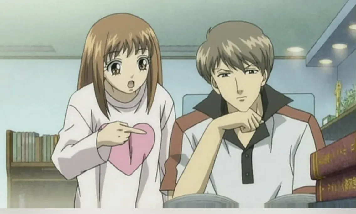 Кадр из аниме «Озорной поцелуй»