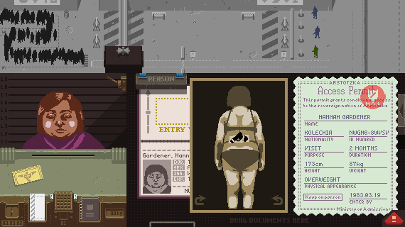 Скриншот из игры Papers, Please