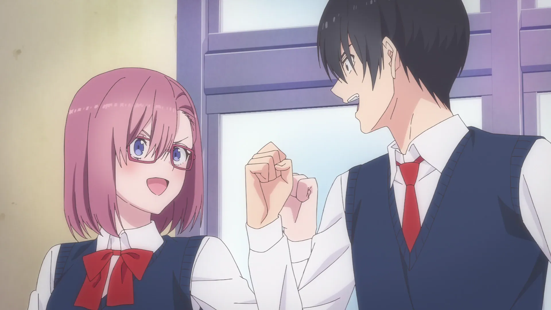 Кадр из аниме «Соблазн 2,5-мерного измерения»