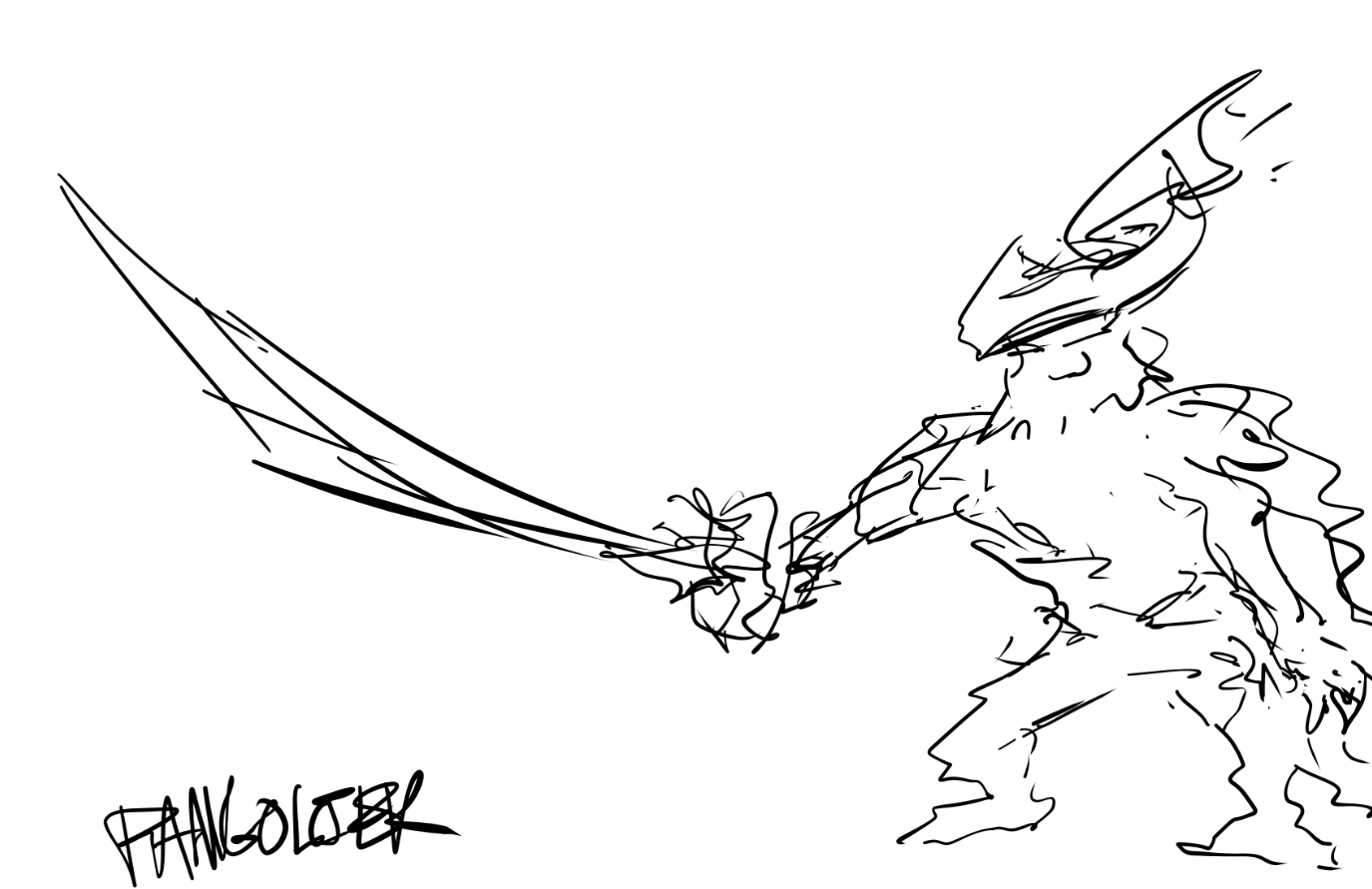 Рисунки героев Dota 2 за минуту. Автор: LiquidEV. Источник: imgur.com