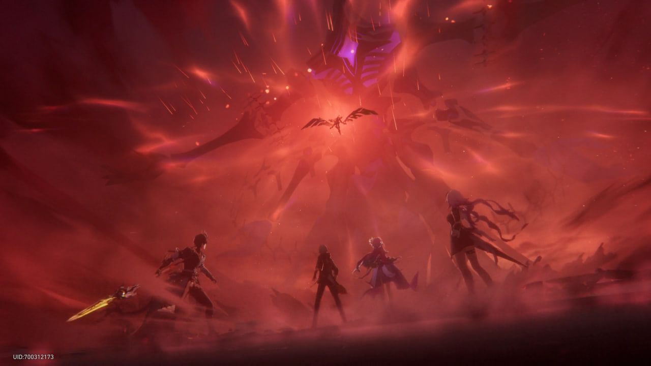 Жуткая космическая курица | Скриншот из Honkai: Star Rail