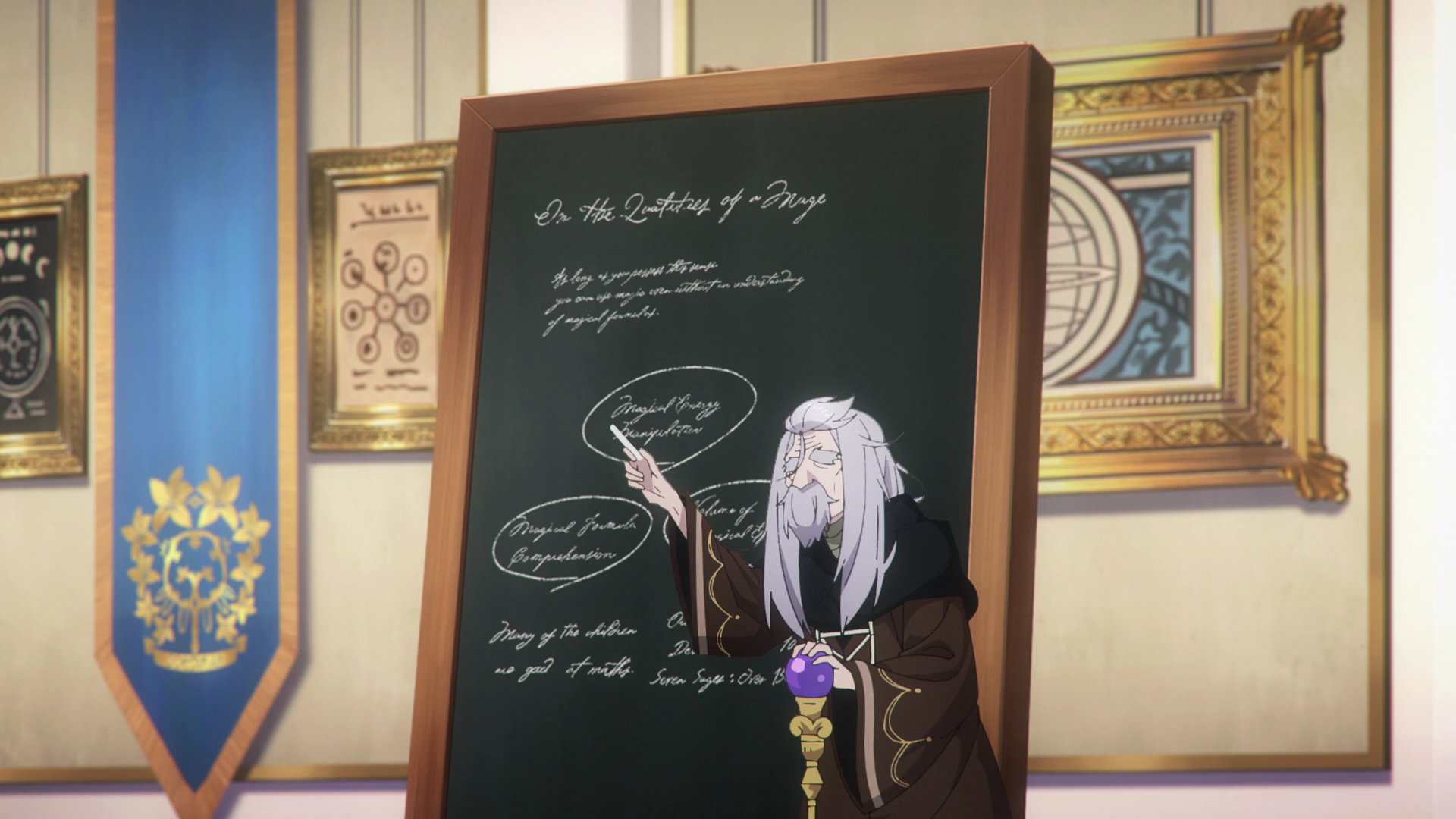 Кадр из аниме «Молчаливая ведьма: Тайна молчаливой колдуньи»