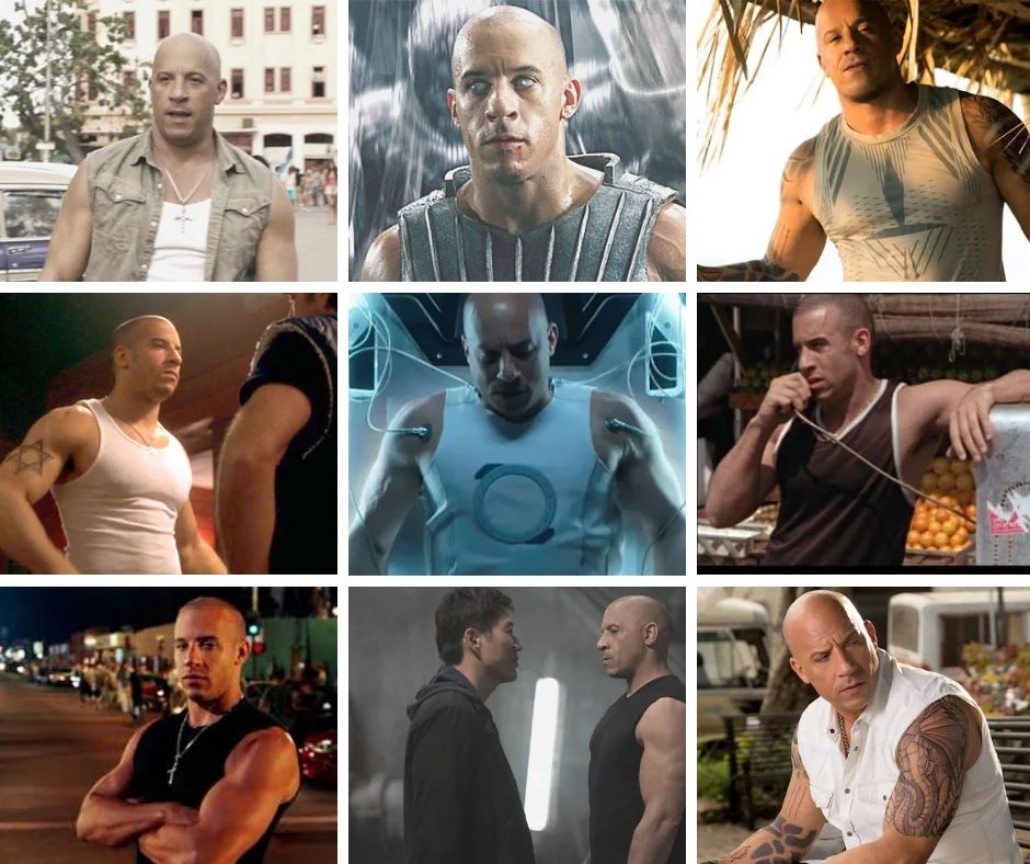 Типы рубашек без рукавов Вина Дизеля. Источник: reddit