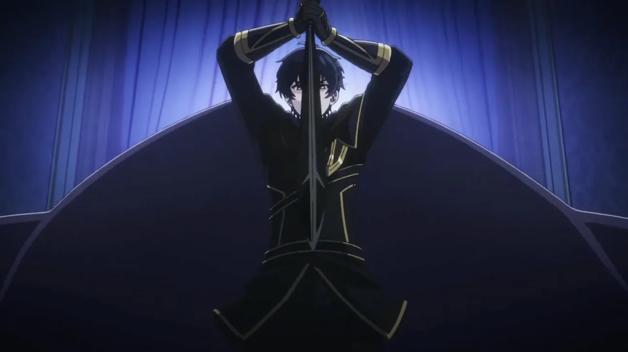Кадр из трейлера аниме «Мой статус убийцы очевидно превосходит геройский»