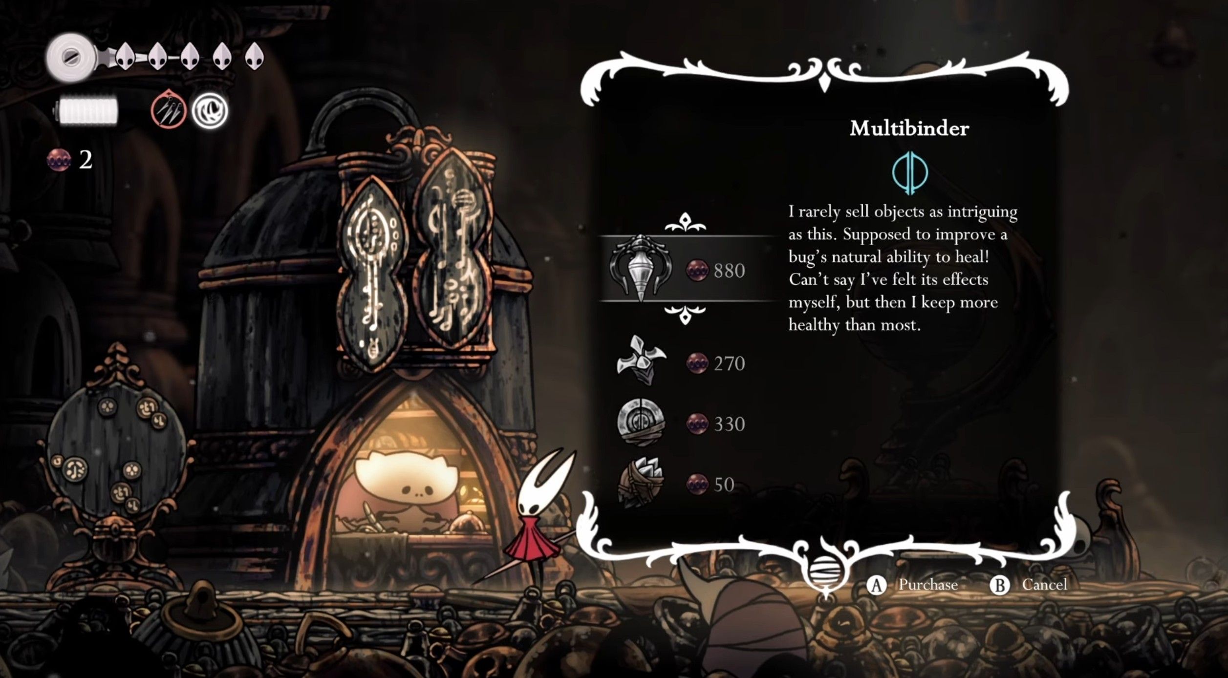 Скриншот из игры Hollow Knight: Silksong