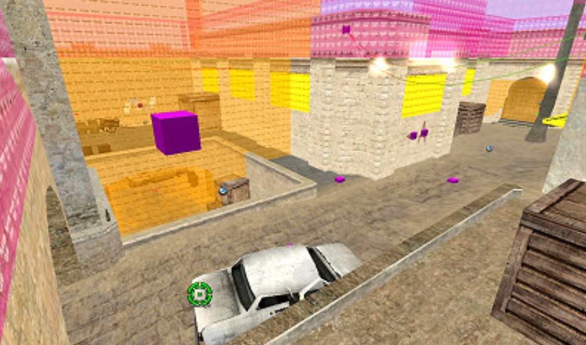 Карта de_dust_pcg в процессе разработки